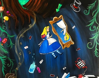 Alice falling down the hole