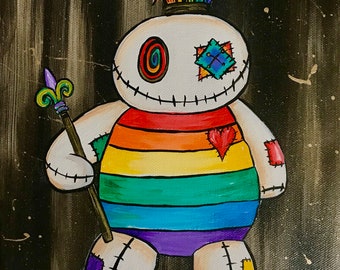 Rainbow Voodoo Doll