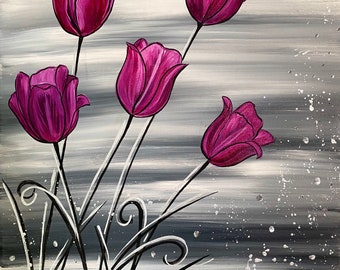 Pink Tulip Flowers