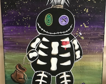 Cute Voodoo Doll painting