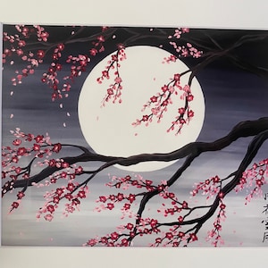 Sakura artwork . Cherry blossom tree . image 4