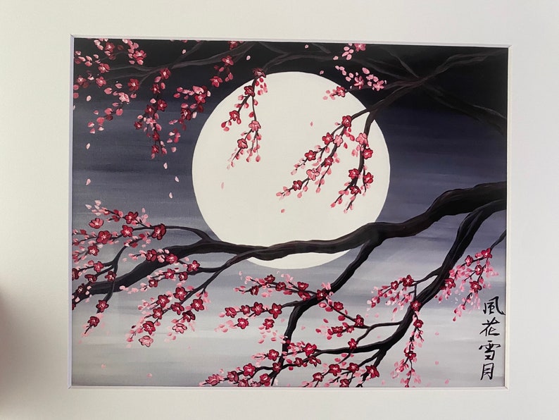 Sakura artwork . Cherry blossom tree . image 4