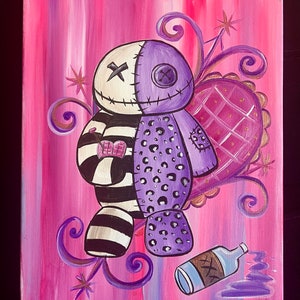 Voodoo doll artwork New Orleans mojo love magic