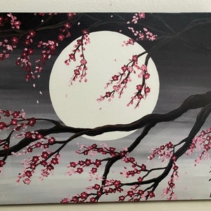 Sakura artwork . Cherry blossom tree . image 2