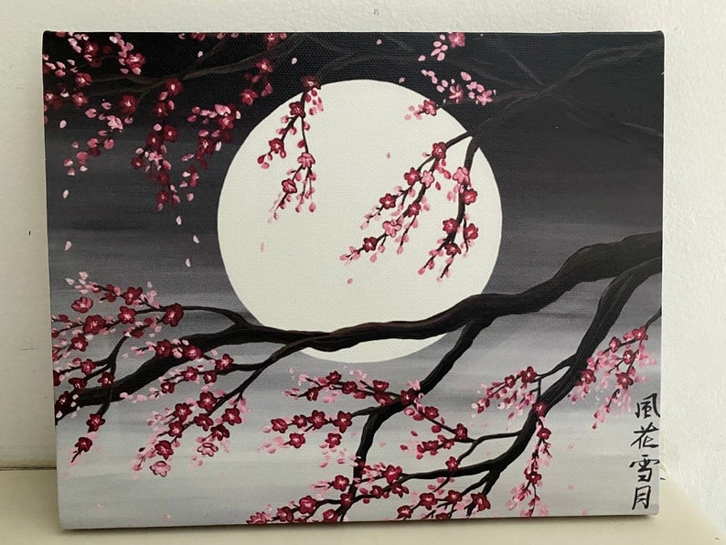 Sakura artwork . Cherry blossom tree . image 2