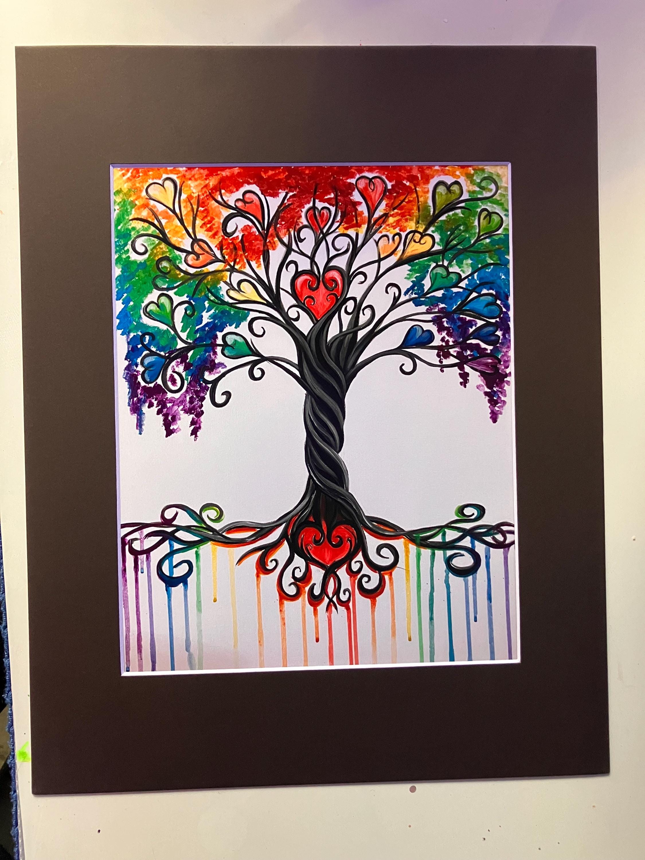 Heart Rainbow Tree - Etsy