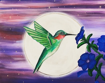 Hummingbird painting