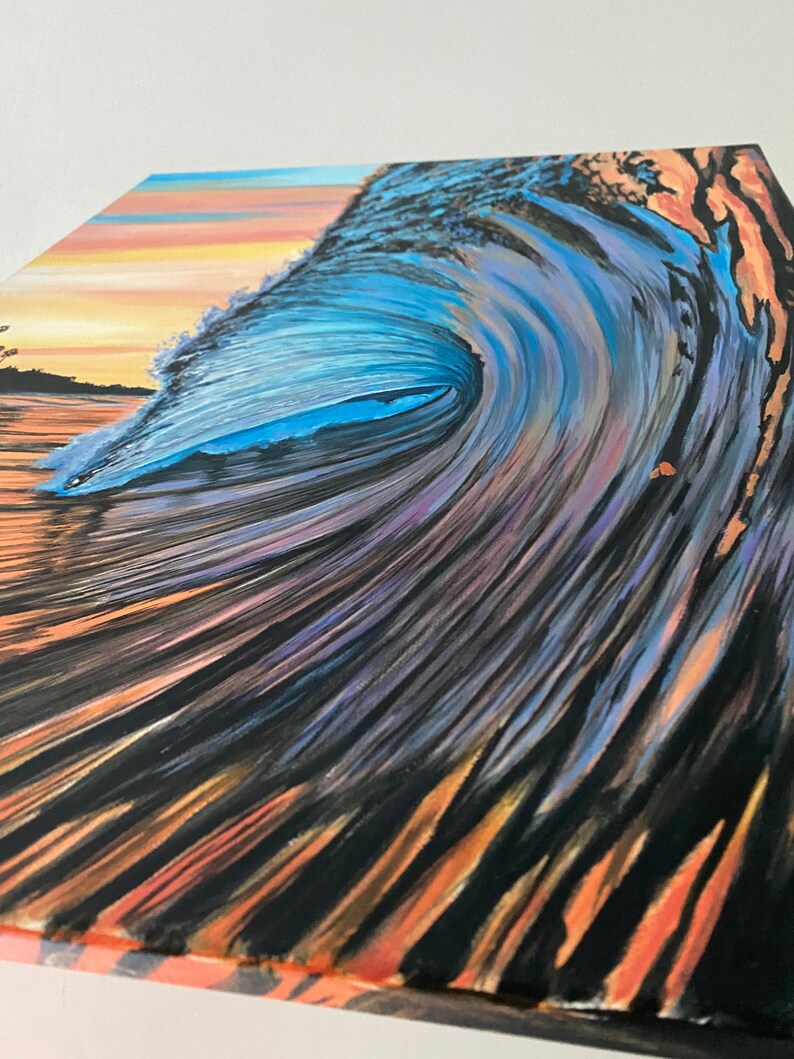 Surf wave painting image 4