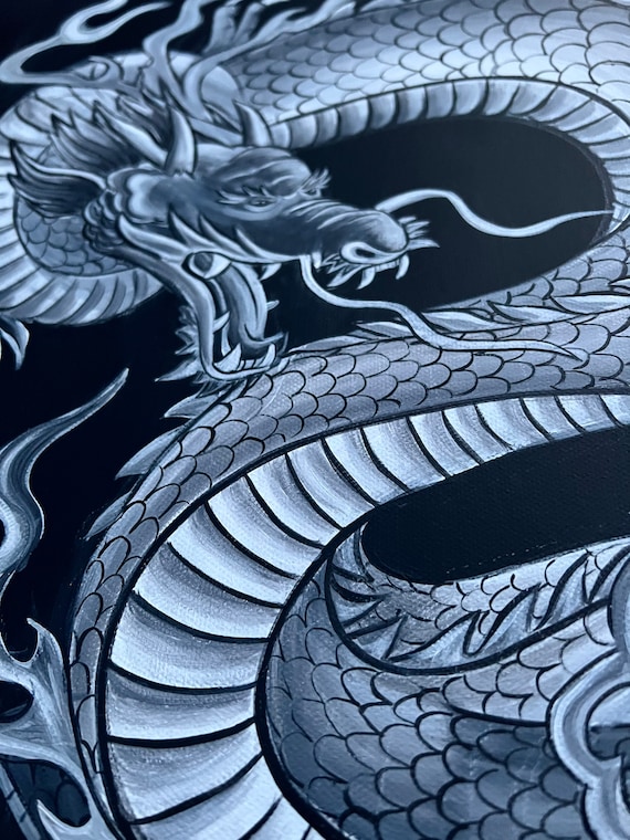 Chinese dragon art - Etsy 日本