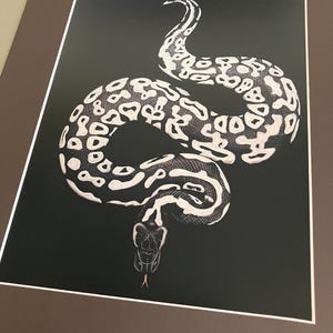 Ghost ball python artwork image 5