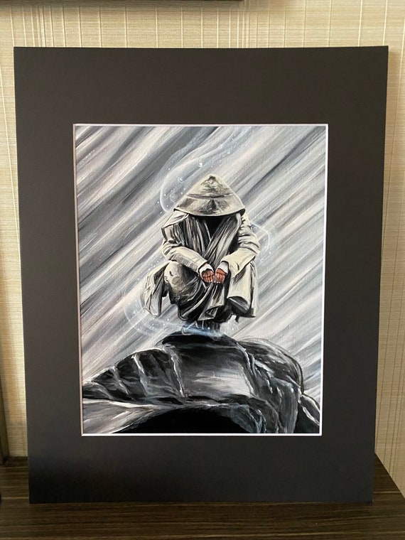 Yamabushi Print: Japanese Mountain Monk Art, Signed 8x10 - Etsy