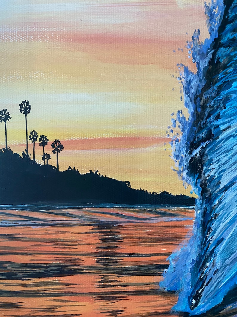 Surf wave painting image 5