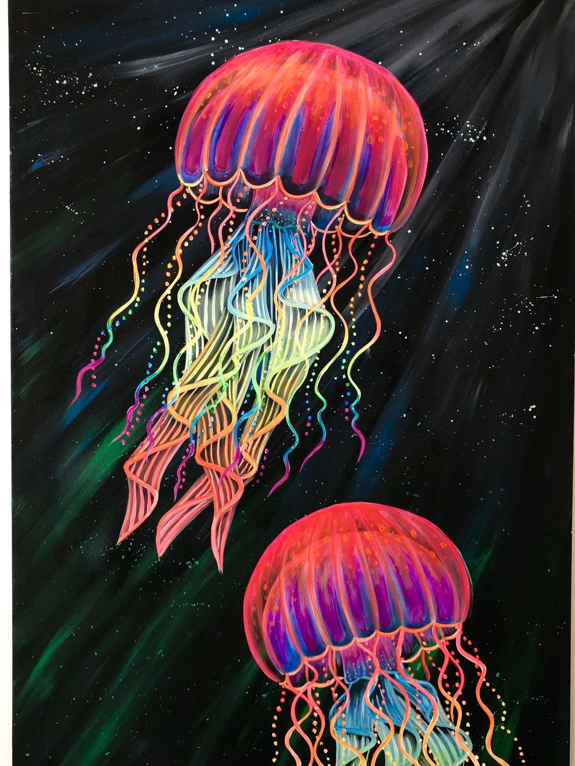 Rainbow jellyfish Etsy