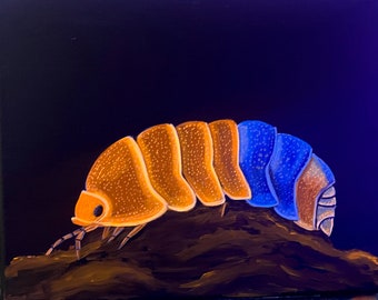 Isopod black light art