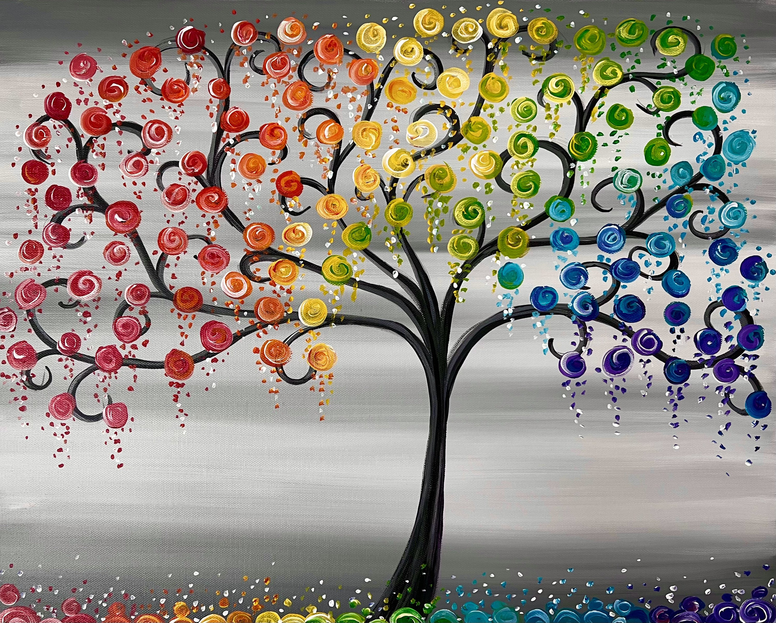 Rainbow Tree of Life - Etsy