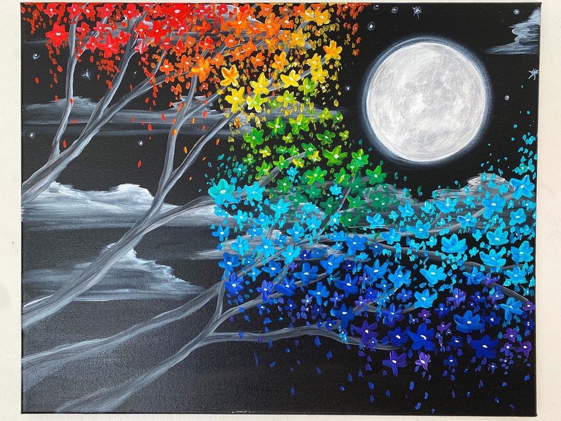 Rainbow cherry blossom Etsy