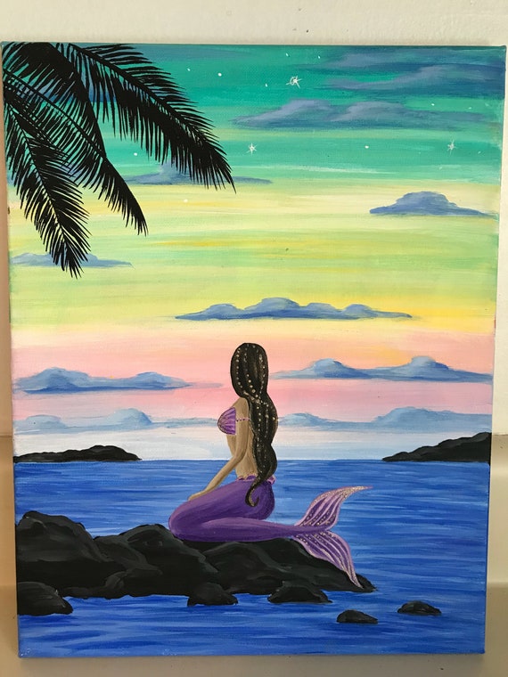 Mermaid professional art print of my original.