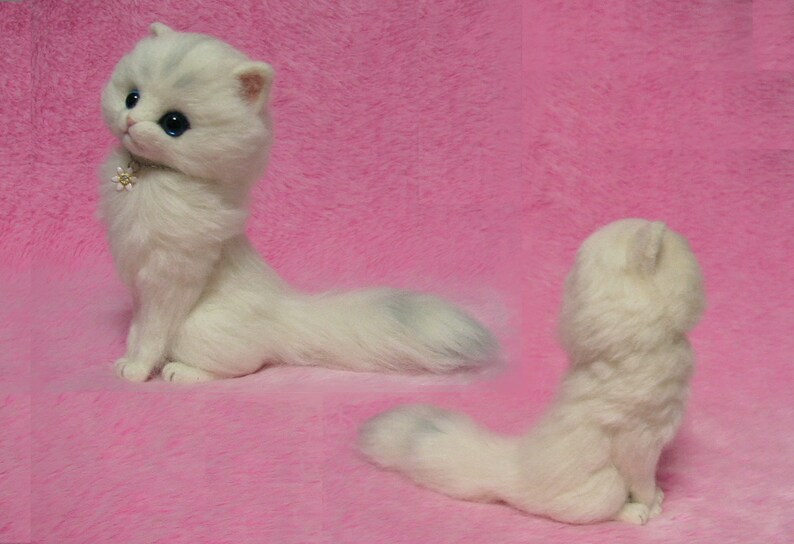 PDF Tutorial II: Needle Felted Long-haired Cat How to Felt afbeelding 4