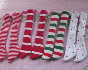 Little Stella 12" Connie Lowe Bjd doll clothes (NO DOLL)  thigh high socks stripes stars polka dot snowflakes your choice made in USA