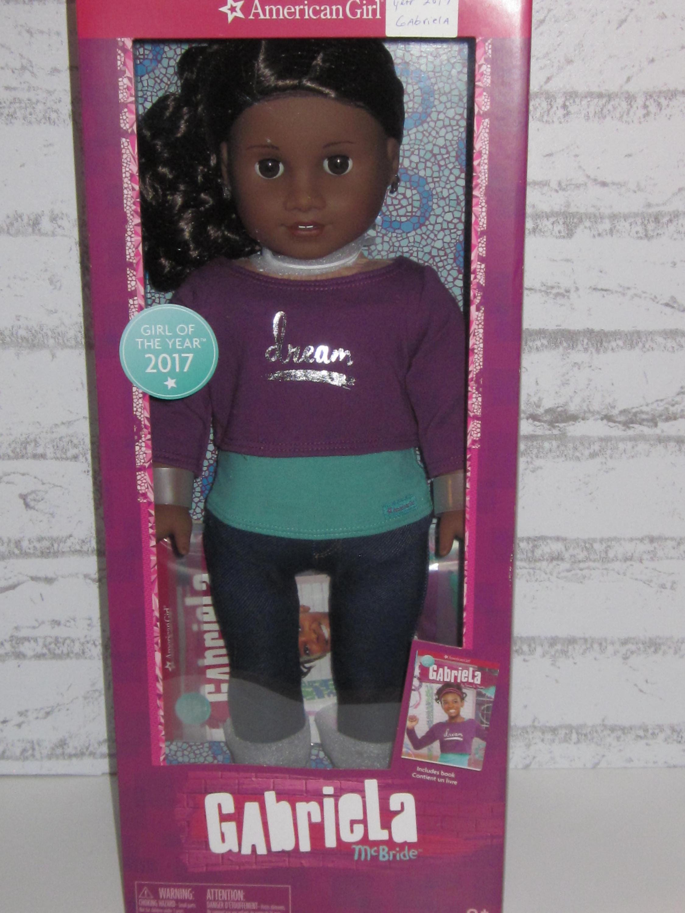 18 2017 Retired Gabriela Mcbride American Girl Doll Mint New Never Removed From Box With Book Hard to Find Ear Pierced With Earrings Etsy