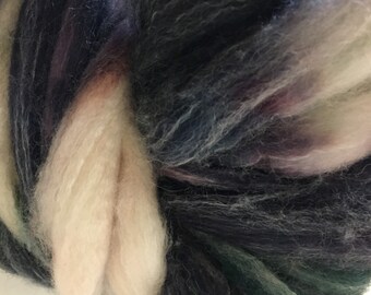 Hand Dyed Merino and Tencel Spinning Fibre