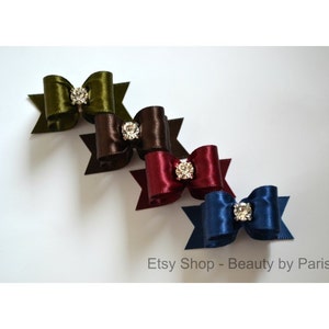 Simple Satin 5/8&quot; Dog Bow