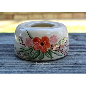 Dry Face Water Bowl - Floral Design- Read Details Before Purchase