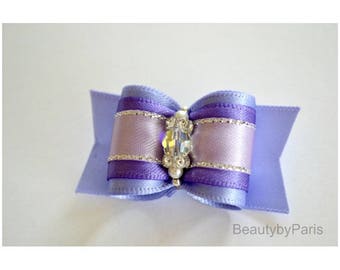 Lavender Infusion 7/8" Dog Bow