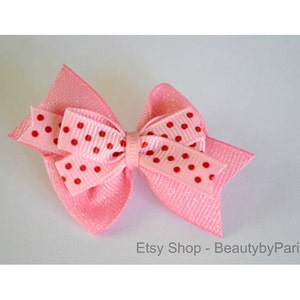 Pink Glitz Dog Bow