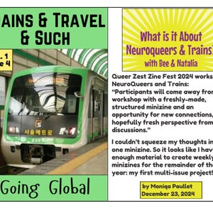 Trains and Travel and Such: Issue 4 Mini Zine (Digital Copy)