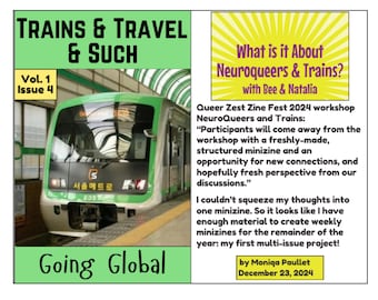 Trains and Travel and Such: Issue 4 Mini Zine (Digital Copy)