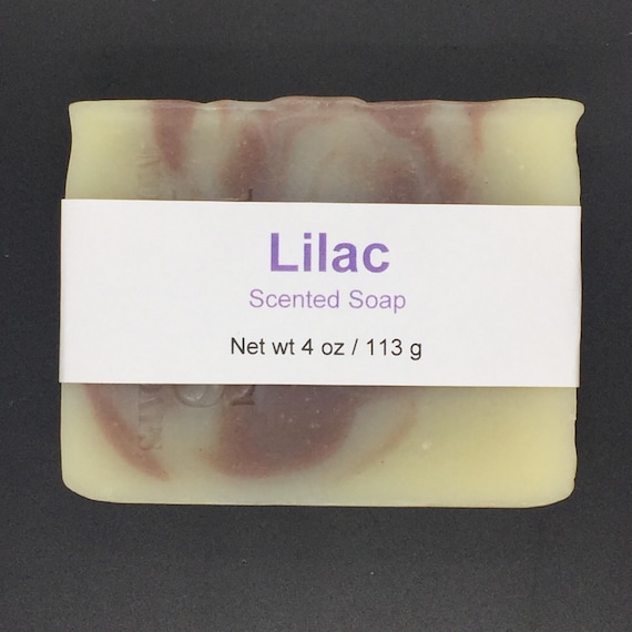 Lilac Scented Cold Process Soap, 4 oz / 113 g bar