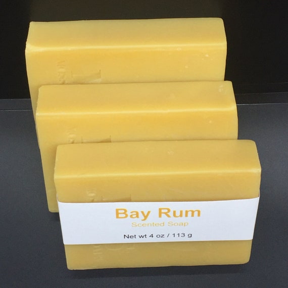 Bay Rum Scented Cold Process Soap for Men With Shea Butter, 4 Oz / 113 G  Bar 