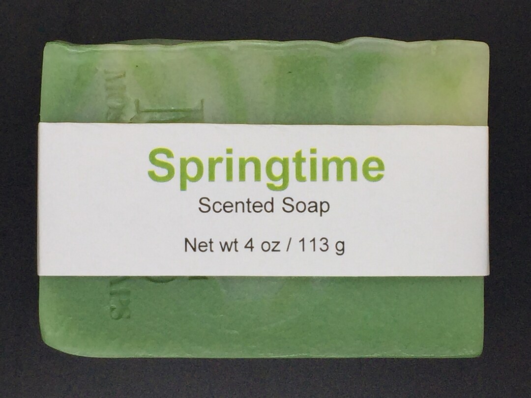 Springtime Scented Cold Process Soap With Shea Butter, 4 Oz / 113 G Bar ...