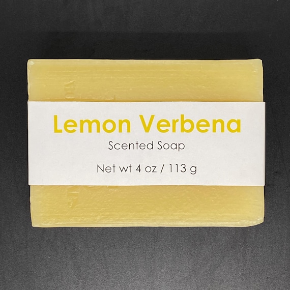 Lemon Verbena Scented Cold Process Soap, 4 oz / 113 g bar