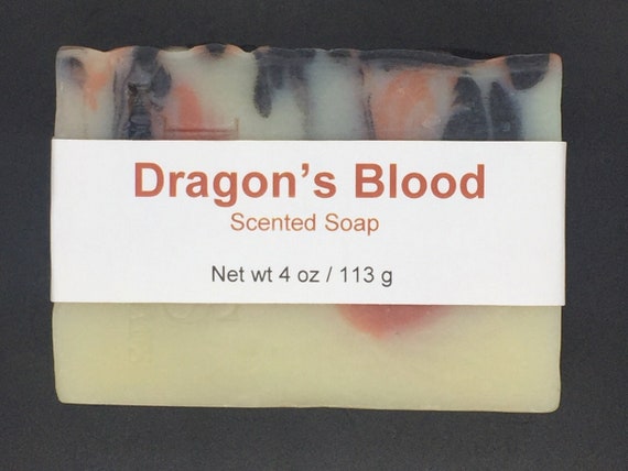 Dragon’s Blood Scented Cold Process Soap with Shea Butter, 4 oz / 113 g bar