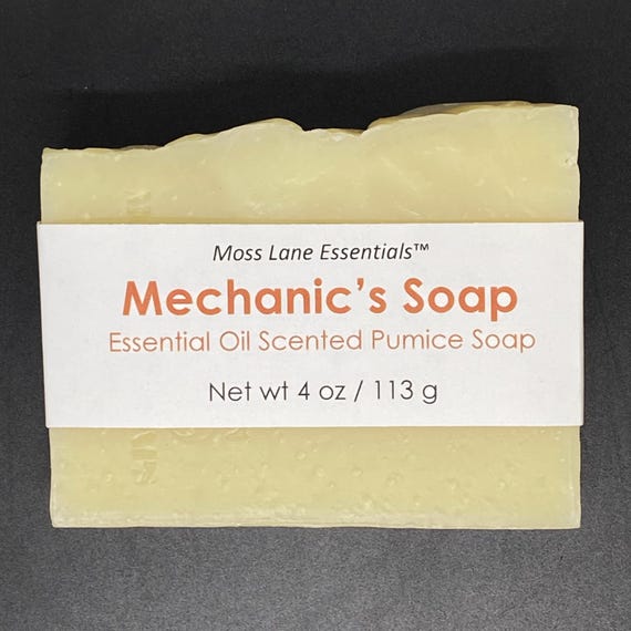 Mechanic’s Orange Scented Cold Process Pumice Soap, 4 oz / 113 g bar