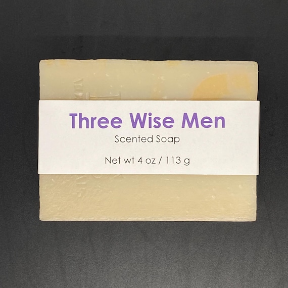 Three Wise Men—Frankincense and Myrrh Scented Cold Process Soap, 4 oz / 113 g bar