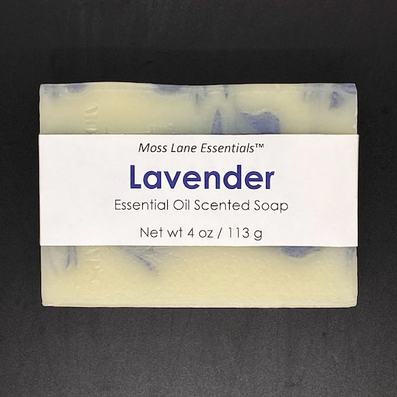 Lavender Scented Cold Process Soap, 4 oz / 113 g bar