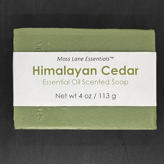 Himalayan Cedarwood Essential Oil Scented Cold Process Soap with Shea Butter, 4 oz / 113 g bar