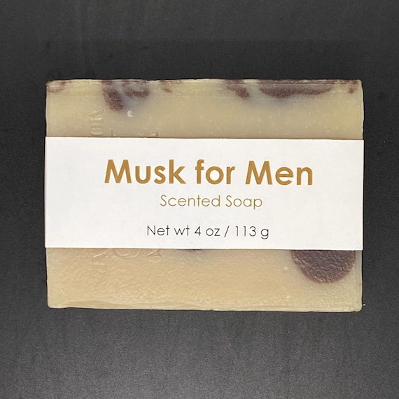 Musk for Men Scented Cold Process Soap, 4 oz / 113 g bar