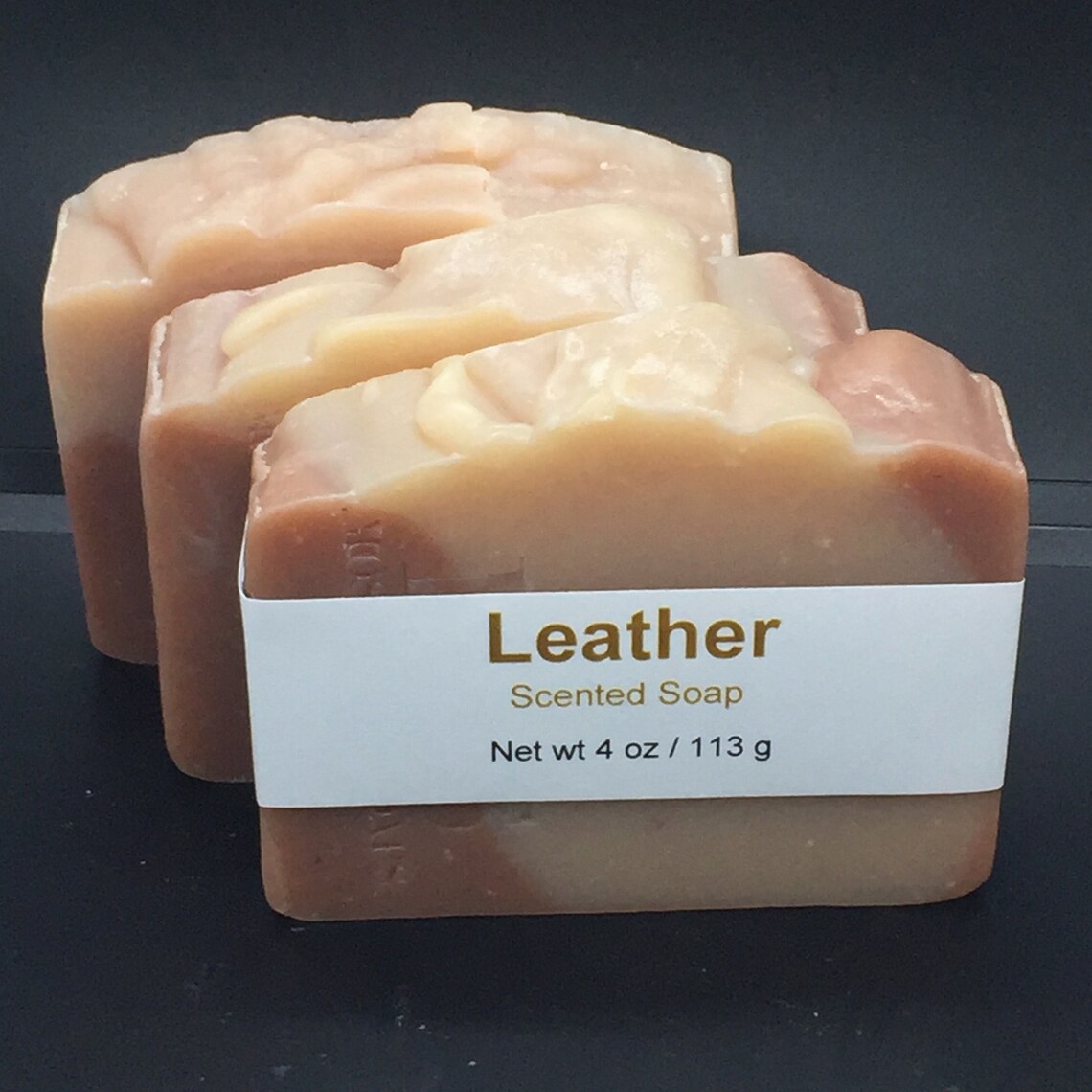 Leather Scented Cold Process Soap with Shea Butter 4 oz / 113 Etsy