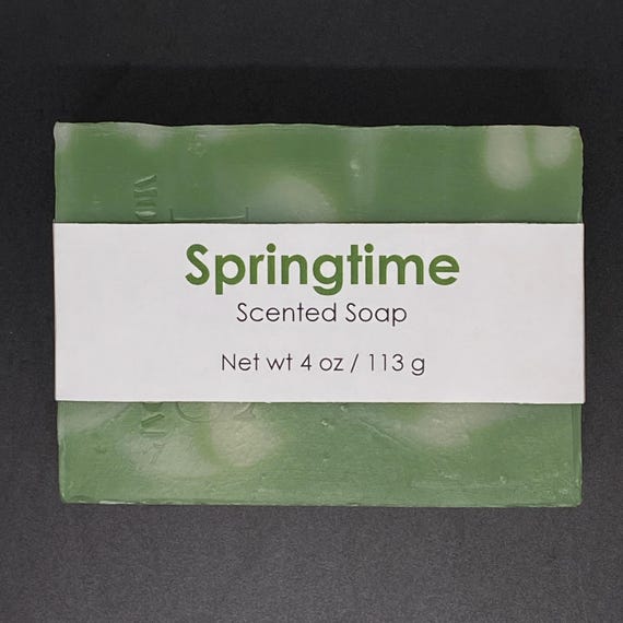 Springtime Scented Cold Process Soap, 4 oz / 113 g bar