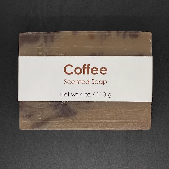 Coffee Scented Cold Process Soap, 4 oz / 113 g bar