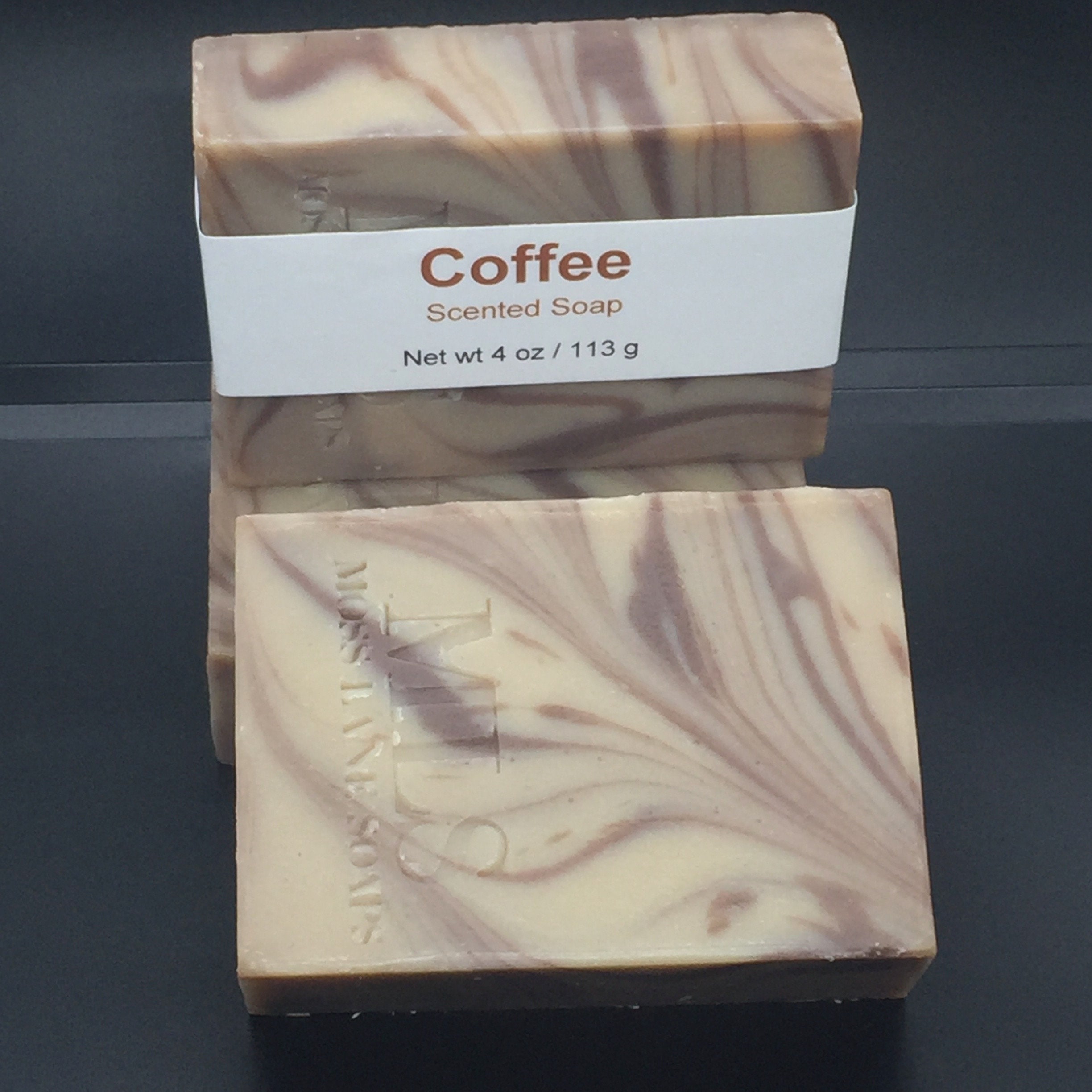 Coffee Scented Cold Process Soap with Shea Butter, 4 oz / 113 g bar