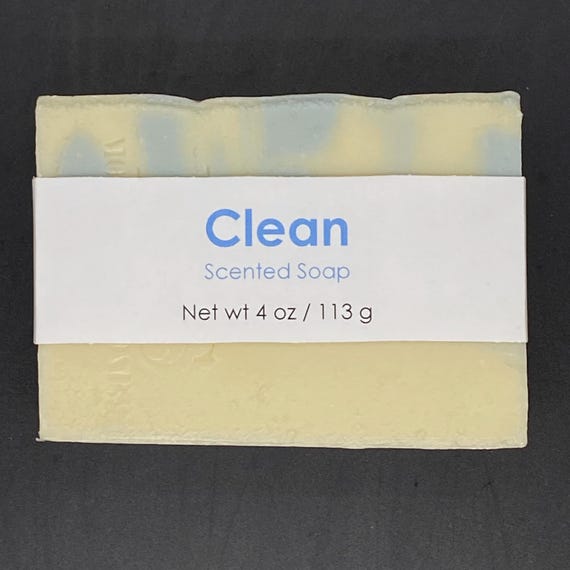 Clean Scented Cold Process Soap, 4 oz / 113 g bar