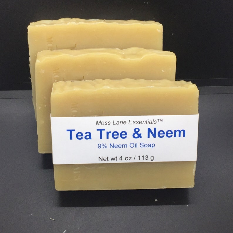 Tea Tree and Neem Oil Cold Process Soap 4 Oz / 113 G Bar Etsy