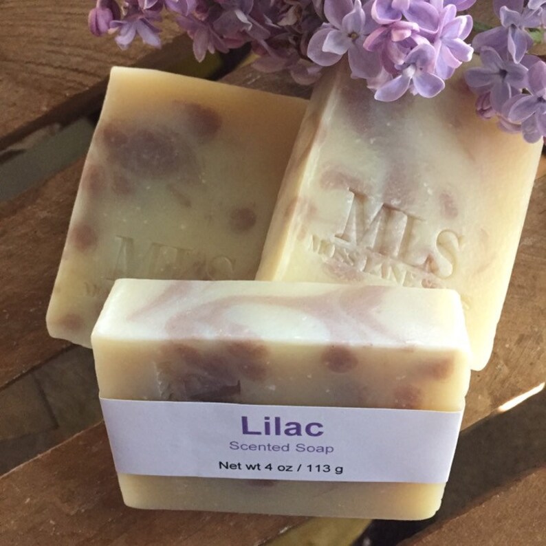 Lilac Scented Cold Process Soap With Shea Butter 4 Oz / 113 G Etsy