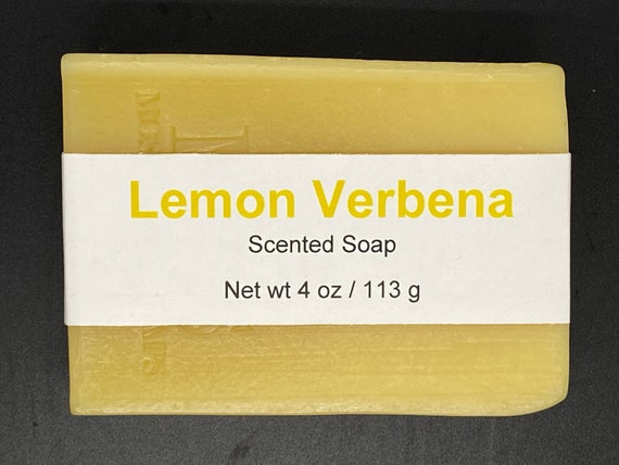 Lemon Verbena Scented Cold Process Soap with Shea Butter, 4 oz / 113 g bar