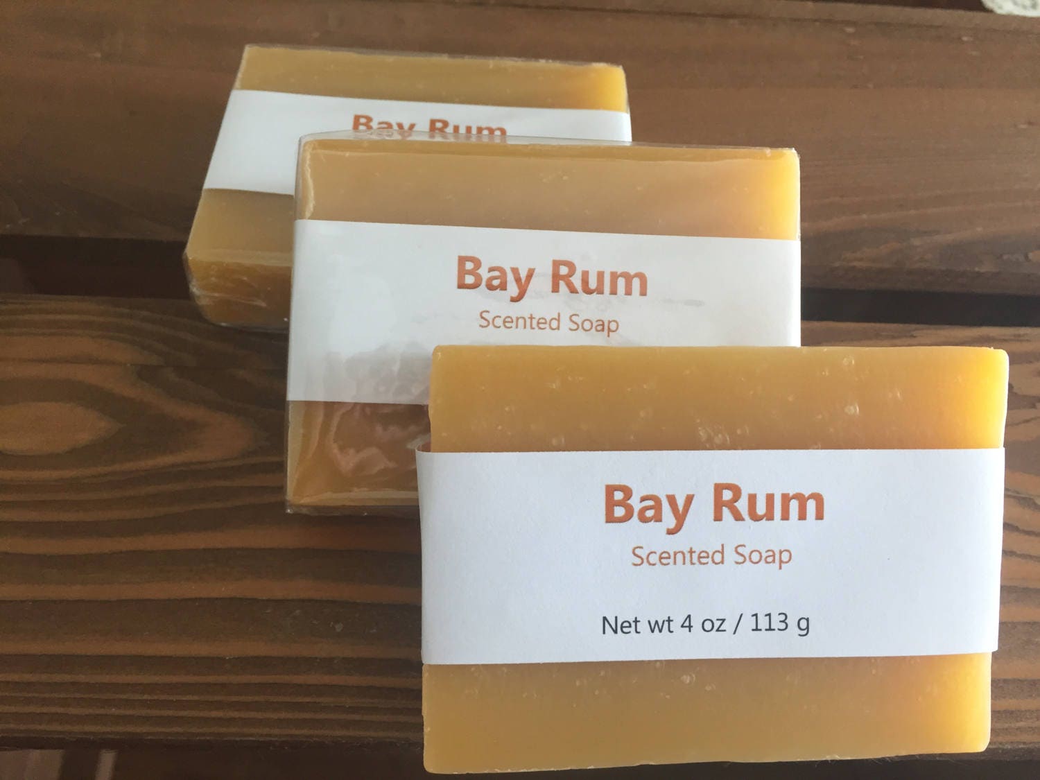 Bay Rum Scented Cold Process Soap for Men with Shea Butter